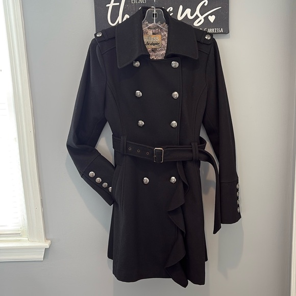 Vintage Guess Wool Blend Coat - Picture 1 of 12